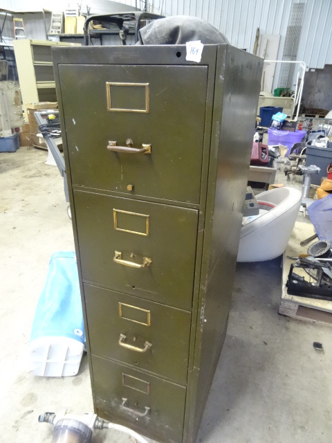 lot 169 image: 15 metal 4 drawer file cabinet...