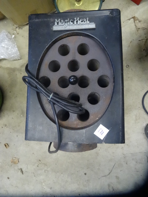 lot 172 image: Magic heat electric stove pipe fan...