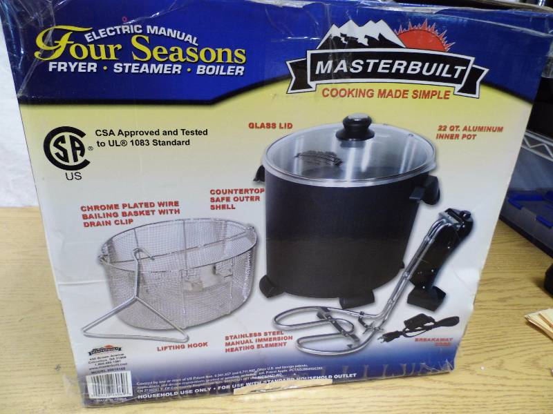 masterbuilt four seasons fryer steamer boiler