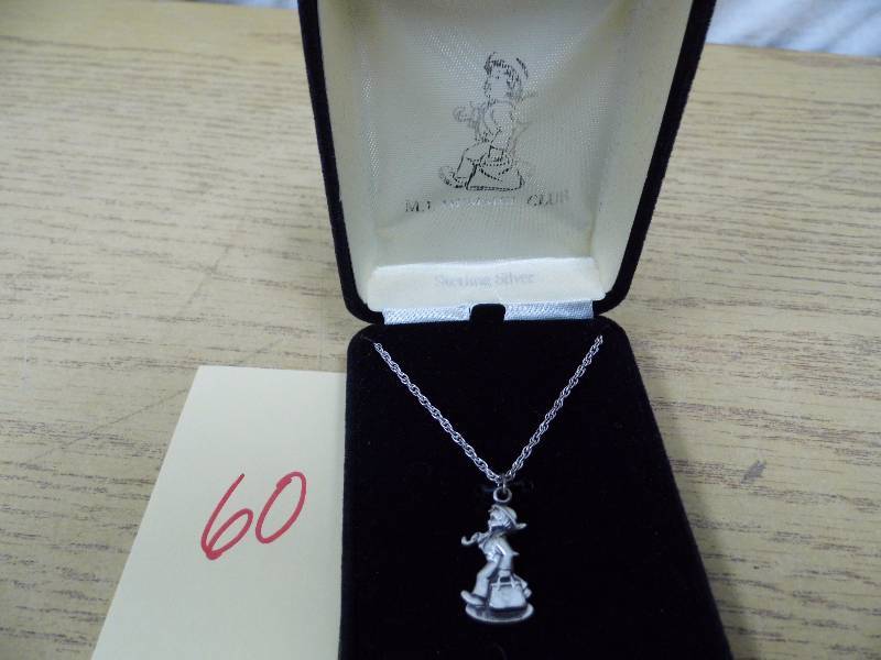 lot 60 image: Sterling Silver Hummel Necklace