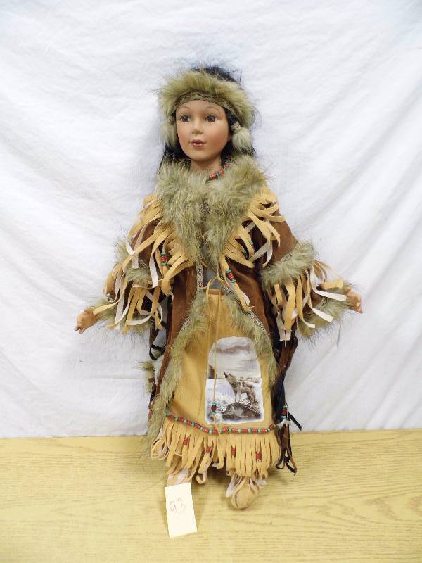 lot 93 image: Native American Doll
