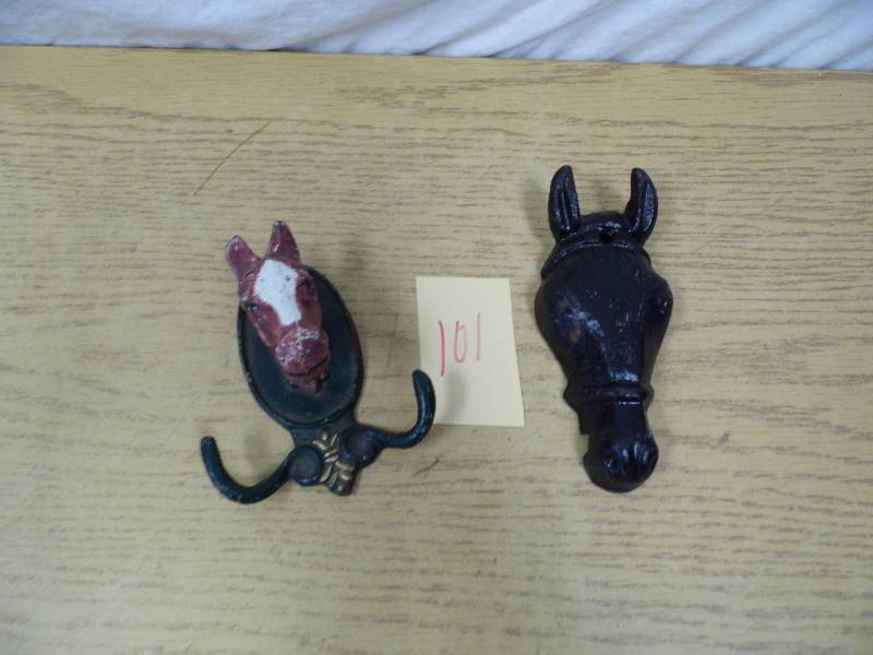 lot 101 image: Cast Iron Horses
