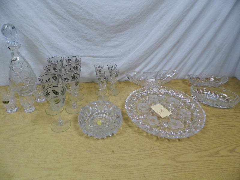 lot 124 image: Crystal - Cut Glass