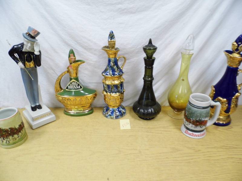 lot 150 image: Jim Beam Bottles - Steins - Decanters