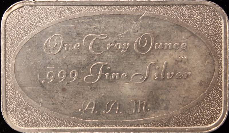 1 TROY OZ. .999 FINE SILVER BAR VINTAGE LAND OF THE FREE