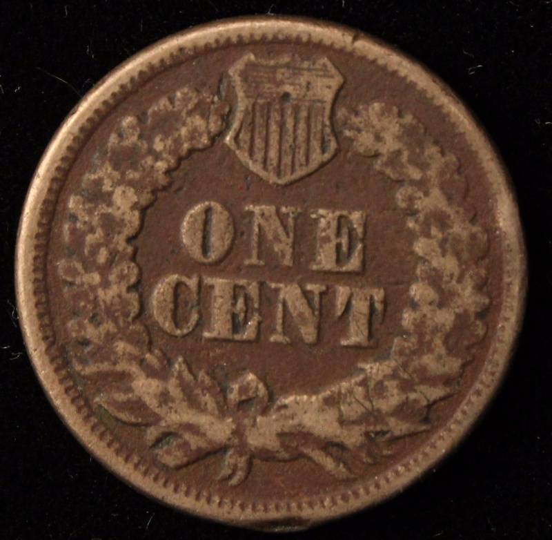 1863 COPPER NICKEL INDIAN HEAD CENT F DETAILS