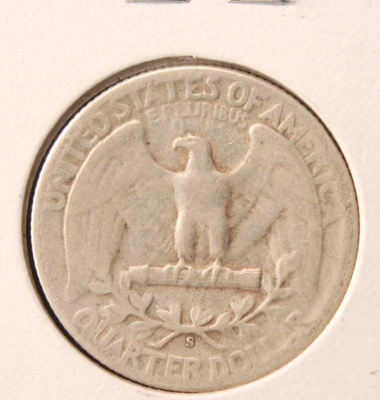 1951-S WASHINGTON SILVER QUARTER FINE