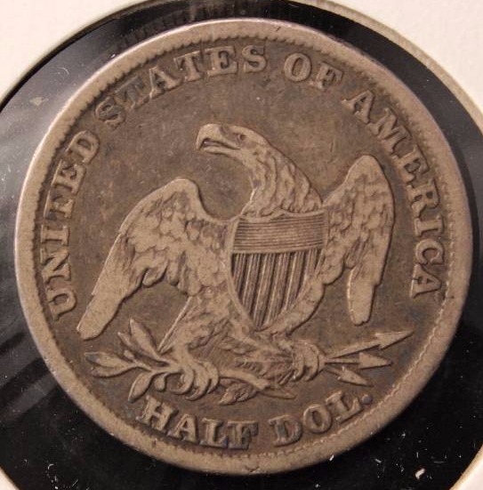 1839 BUST SILVER HALF DOLLAR FINE DETAILS