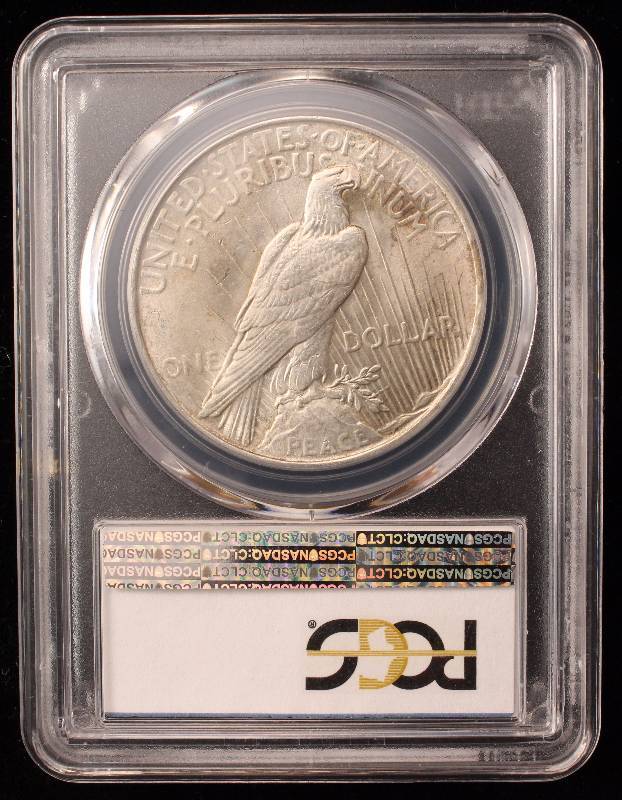 1922 PEACE SILVER DOLLAR MS61 PCGS