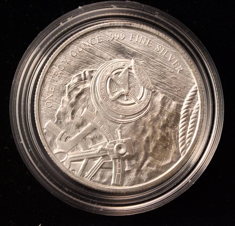 1 TROY OZ. .999 FINE SILVER PROSPECTOR IN AIRTITE HOLDER