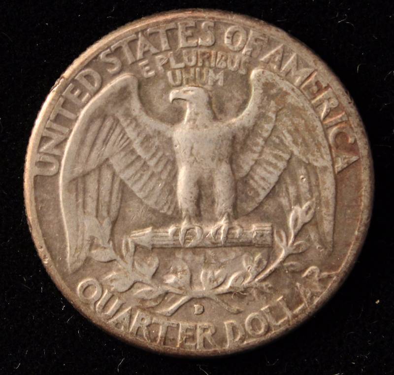 1934-D WASHINGTON SILVER QUARTER VF