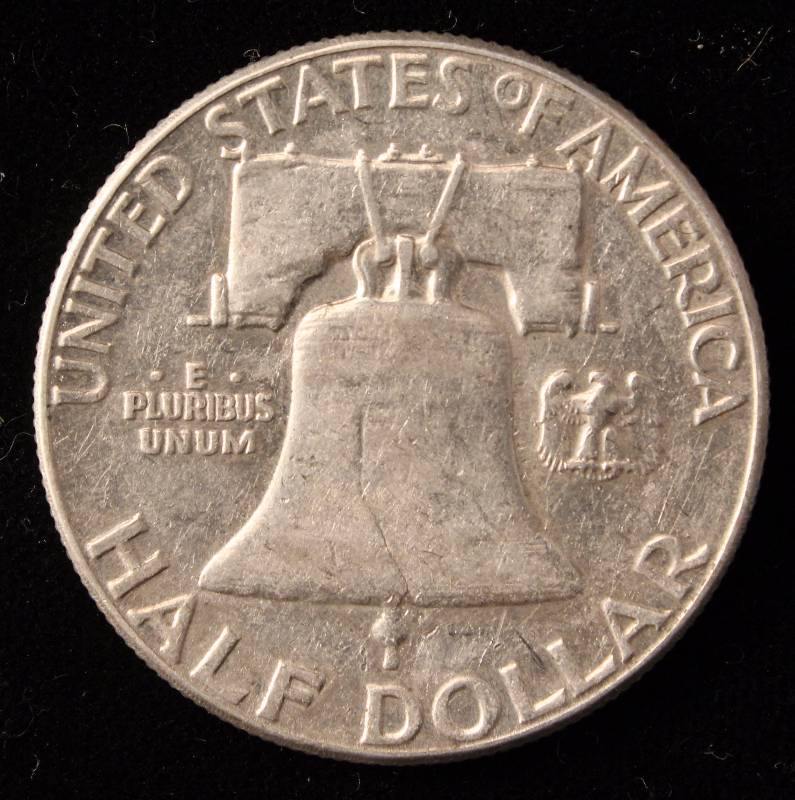 1963 FRANKLIN SILVER HALF DOLLAR XF