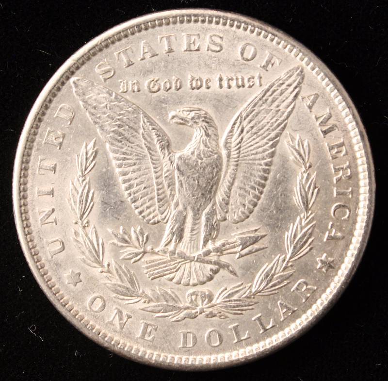 1889 MORGAN SILVER DOLLAR AU CLEANED