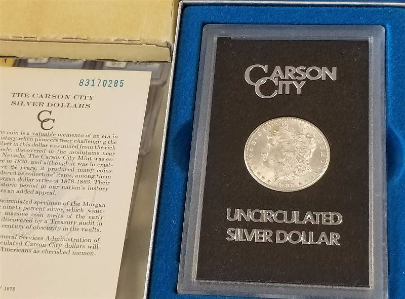 1883CC CARSON CITY MORGAN SILVER DOLLAR GSA BLACK BOX WITH ORIGINAL BOX