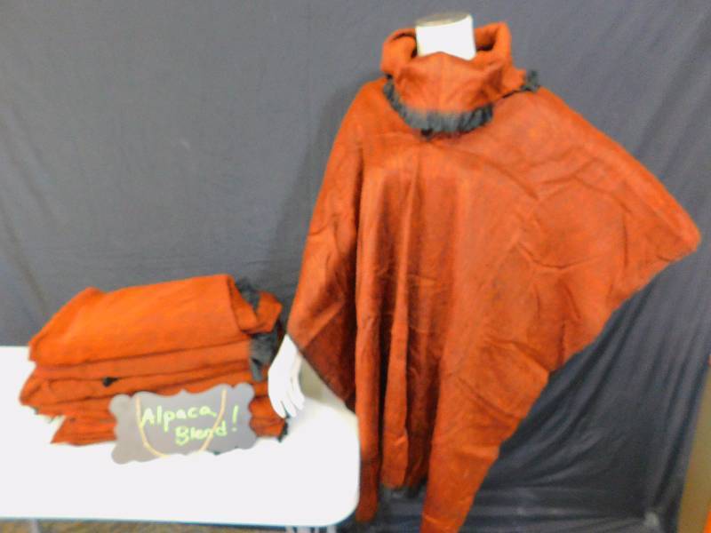 (9) New Alpaca Blend Ponchos