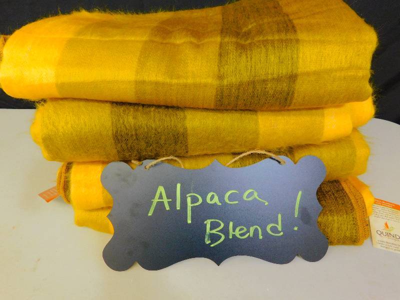 (4) New Alpaca Blend Blankets - 90 x 69