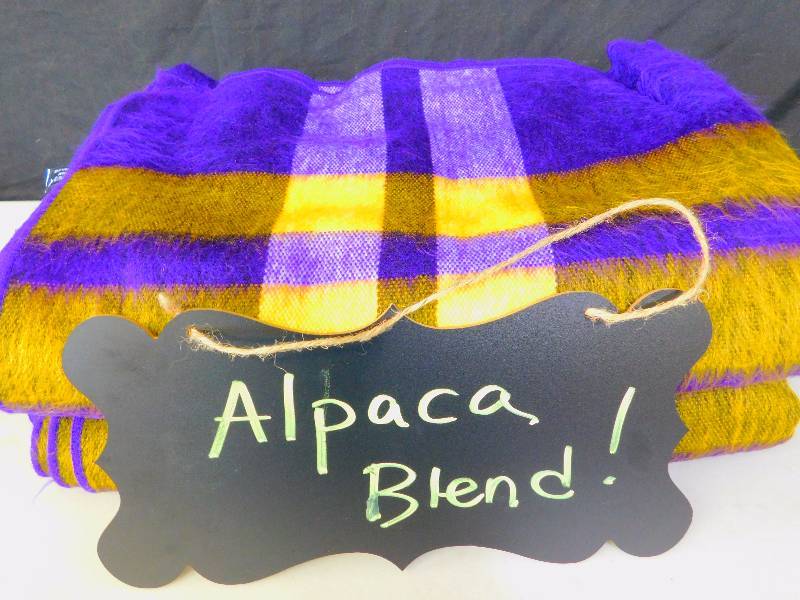 (2) New Alpaca Blend Blankets