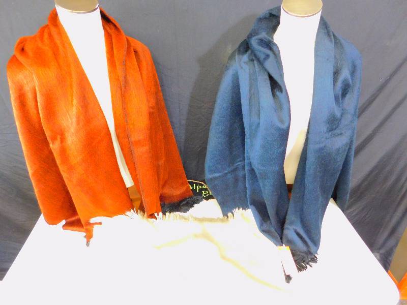 (3) New Large Alpaca Blend Scarves