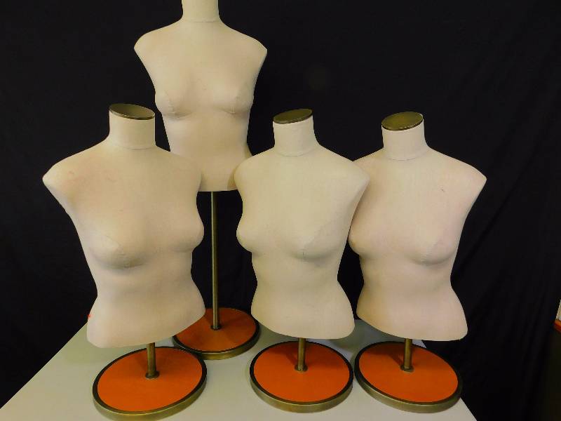 Lot of (4) Female Mannequins wStands