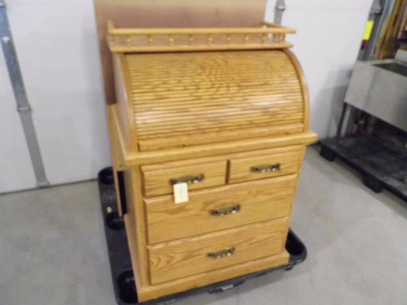 Oak Roll Top Desk