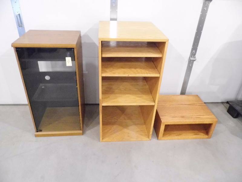 Stereo Cabinet - Oak Cabinet - Oak Stand