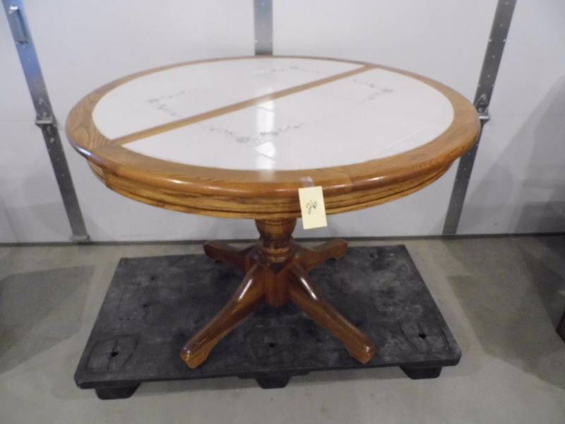 Round Tile Top Table