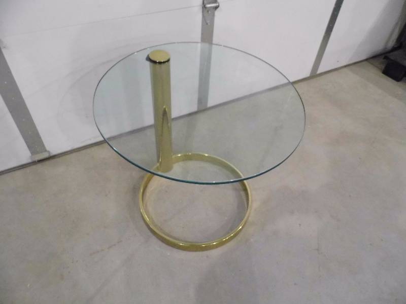 Round End Table -Swivel Top