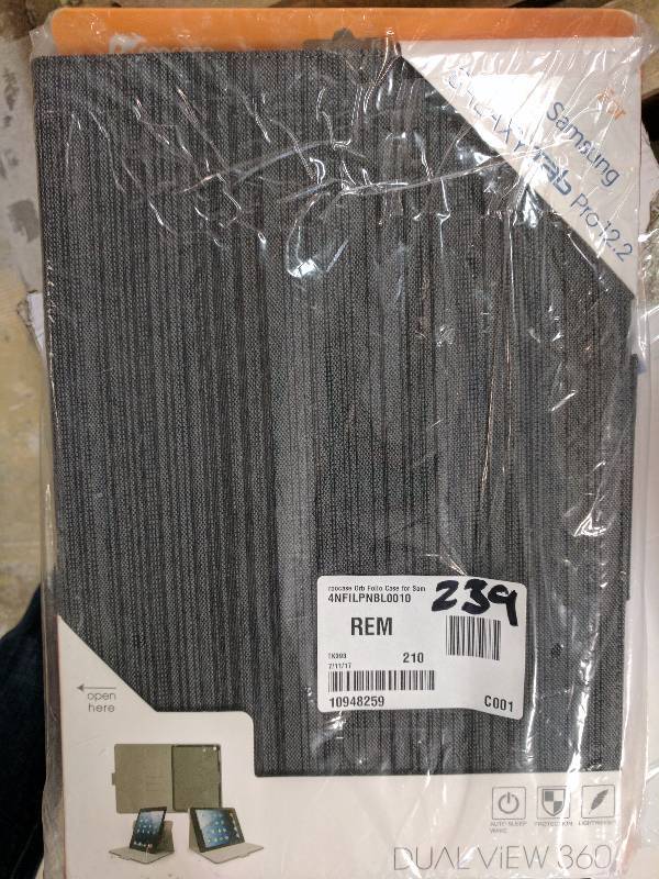 roocase Orb Folio Case for Samsung Galaxy Tab Pro 12.2.1 Black