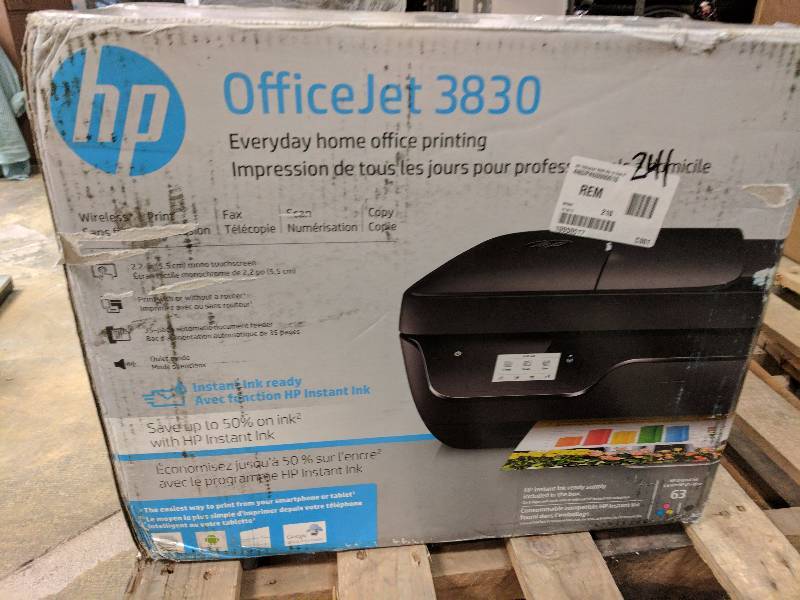 HP OfficeJet 3830 All-in-One Thermal Inkjet Printer with Wi-Fi