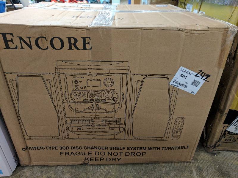 Encore Technology 3 CD Turntable with Headphones