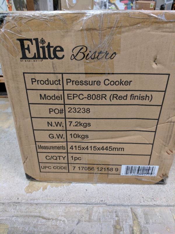 Elite Platinum 8-qt. 13-Function Pressure Cooker Red