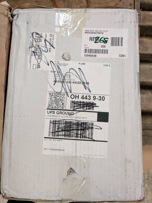 Mosaic Genie Table Lamp Champagne