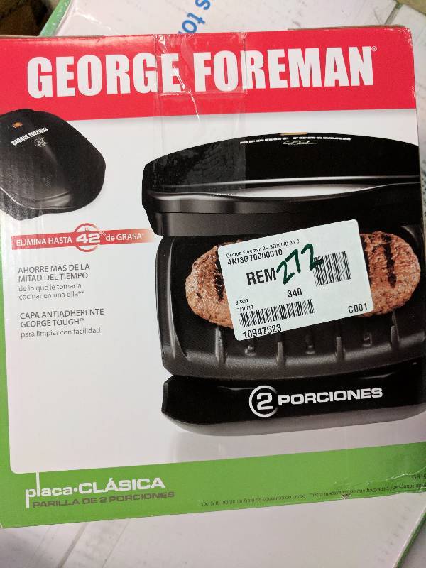 George Foreman GR10B 36 Classic Plate Grill Black