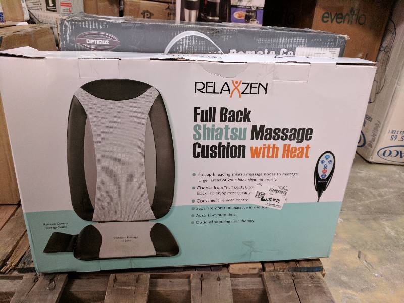 Comfort Products Full Back Leather-Look Shiatsu Massager