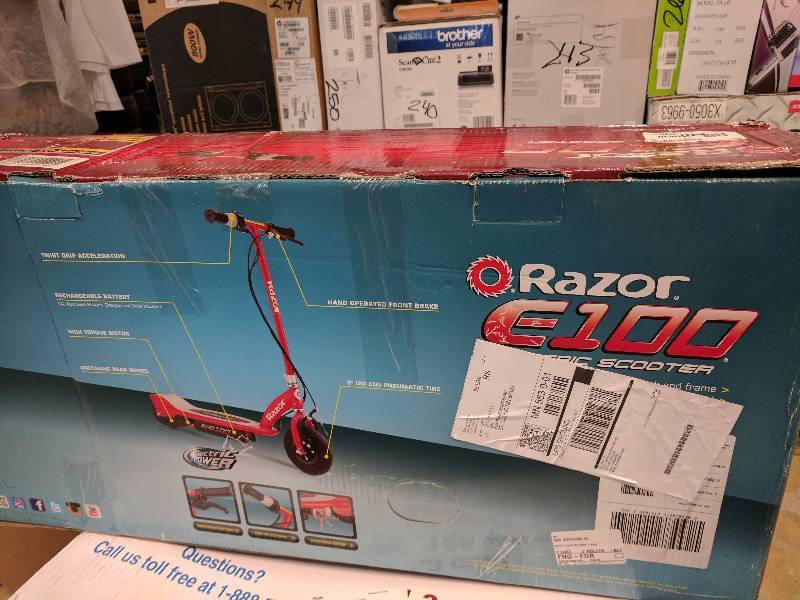 Razor E100 12V Electric Scooter Red