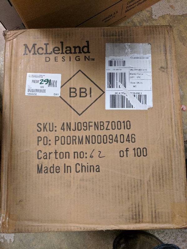 McLeland Design Torchiere Floor Lamp with Lighted Shelves