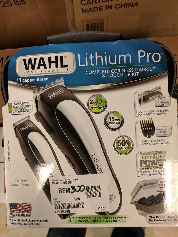 Wahl Lithium-Ion Rechargeable Hair Clipper Kit
