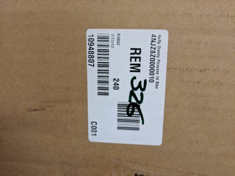 Huffy Disney Princess 16 Bike with Jewel Case & Accessories