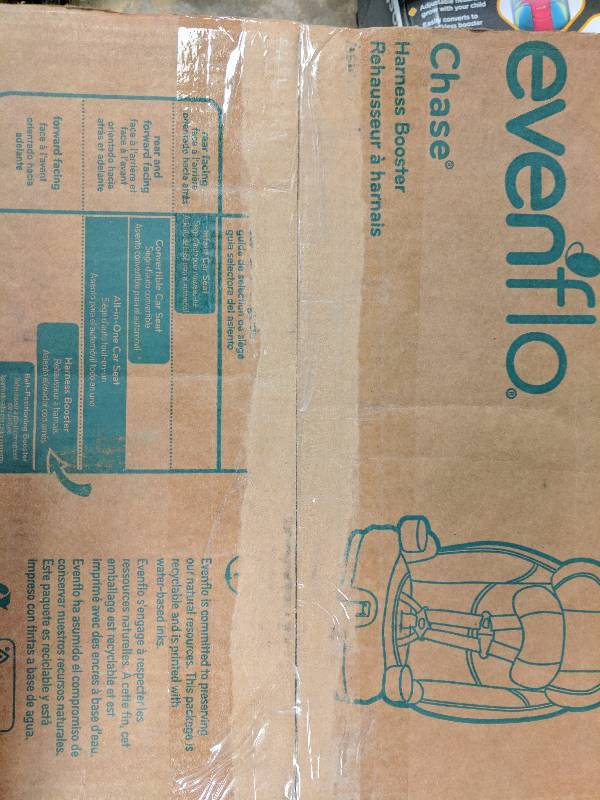 Evenflo Chase LX Booster Tonal Hearts Car Seat