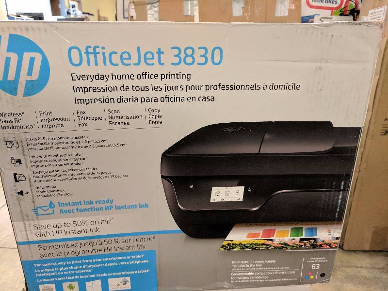 HP OfficeJet 3830 All-in-One Thermal Inkjet Printer with Wi-Fi