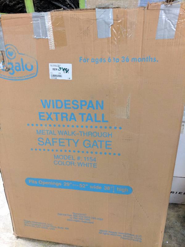 Extra Tall Wide Span Metal Walk-Through Gate