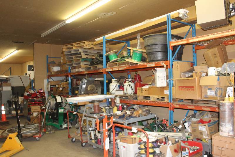 Lot of Prest Style Pallet Racking - (7) Uprights, 10 ft. x 42 and (30) 8 Ft. Crossbeams, 4 thick.