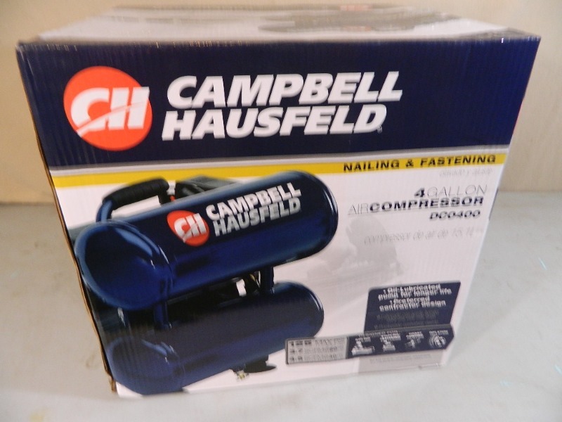 lot 29 image: New Campbell Hausfeld 4 Gallon Air Compressor
