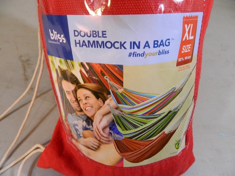lot 35 image: New Double XL Hammock in a Bag