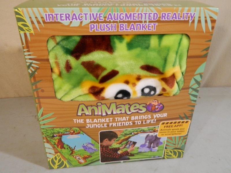 lot 43 image: New Animates Interactive Augmented Reality Plush Blanket