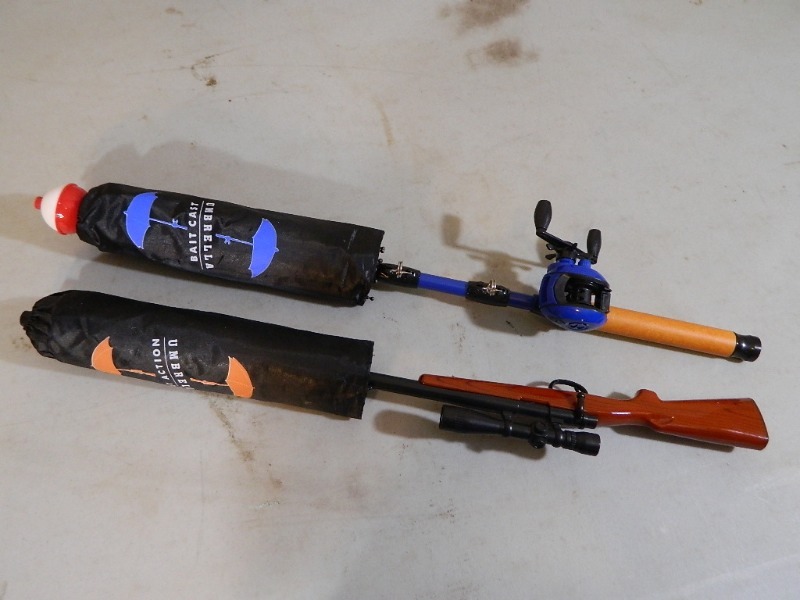 lot 45 image: 2 New Novelty Umbrellas
