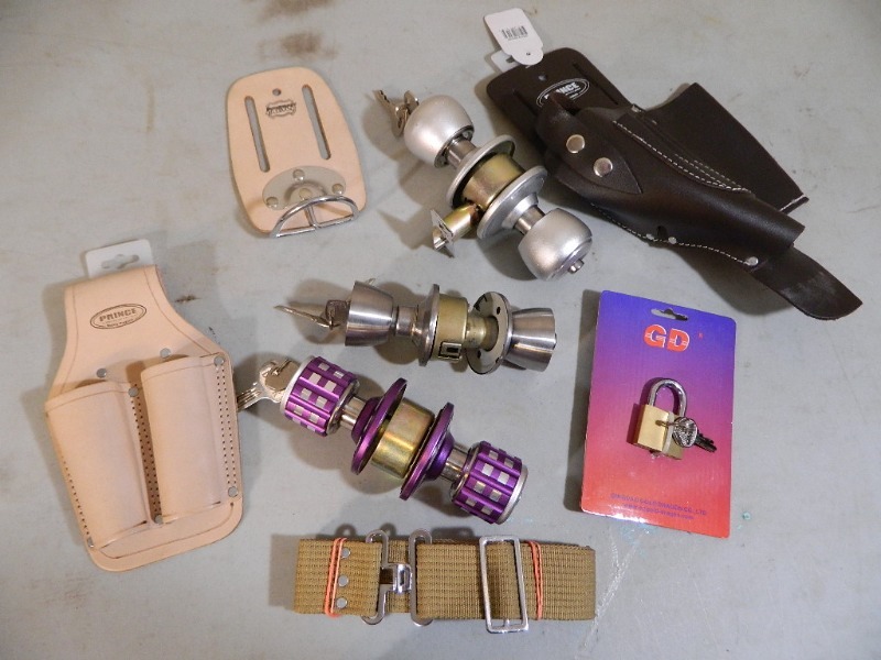 lot 88 image: New Tool Pouches and Door Knobs