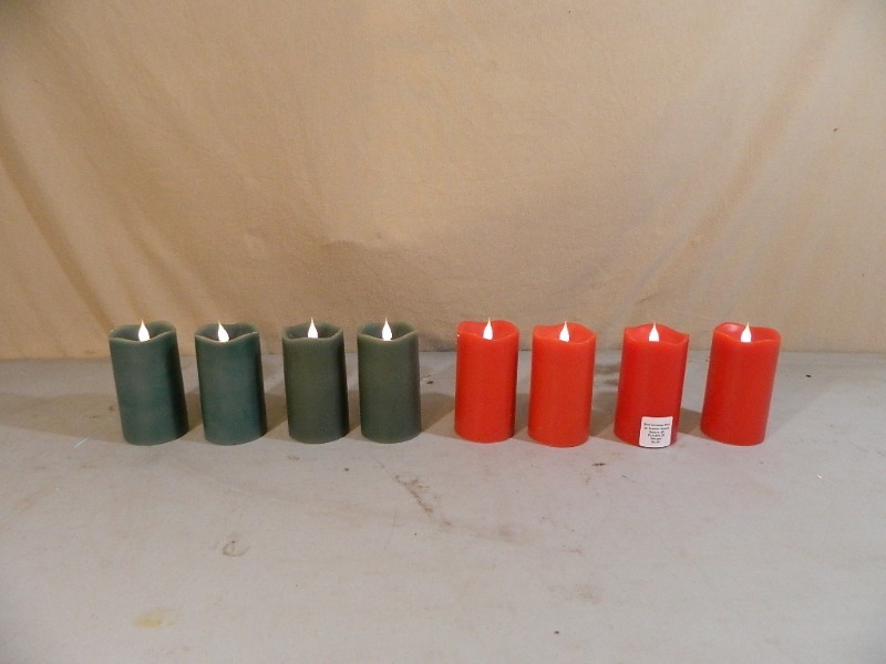 lot 95 image: 8 New Solare Flameless Candles