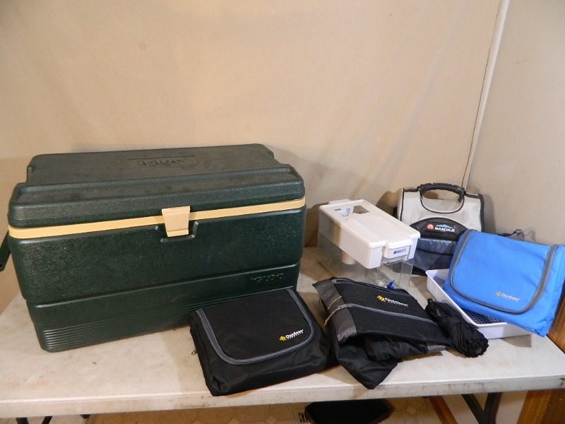 lot 156 image: Coolers, Umbrella, and More