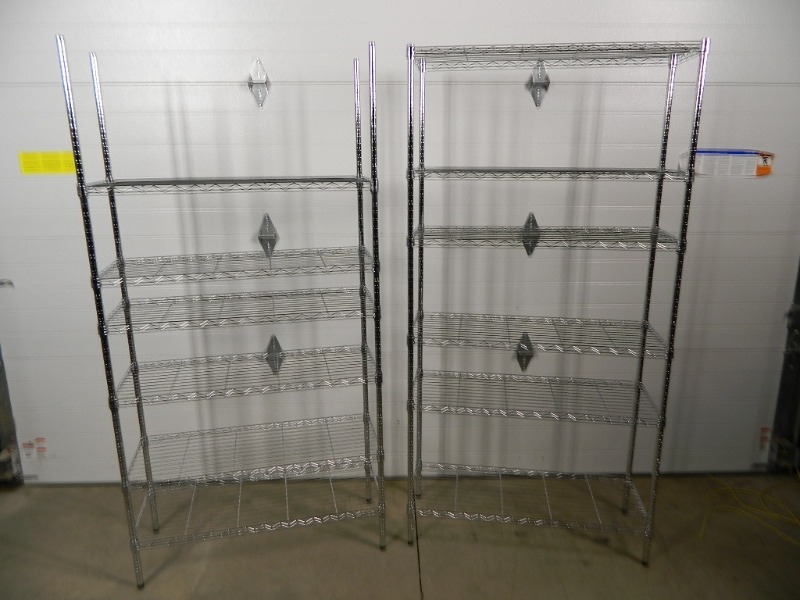 lot 14 image: 2 Adjustable Wire Shelves
